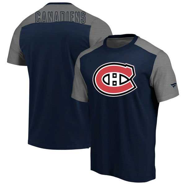 Montreal Canadiens Fanatics Branded Big & Tall Iconic T-Shirt NavyHeathered Gray,We sell and wholesale Montreal Canadiens Fanatics Branded Big & Tall Iconic T-Shirt NavyHeathered Gray on line form chian!